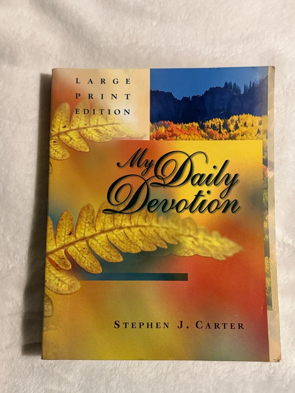 💜 My Daily Devotion by Stephen J. Carter      (Large Print)